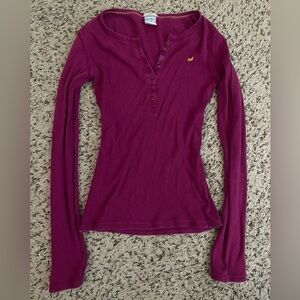 Y2k Old Navy Women's Henley Long Sleeve